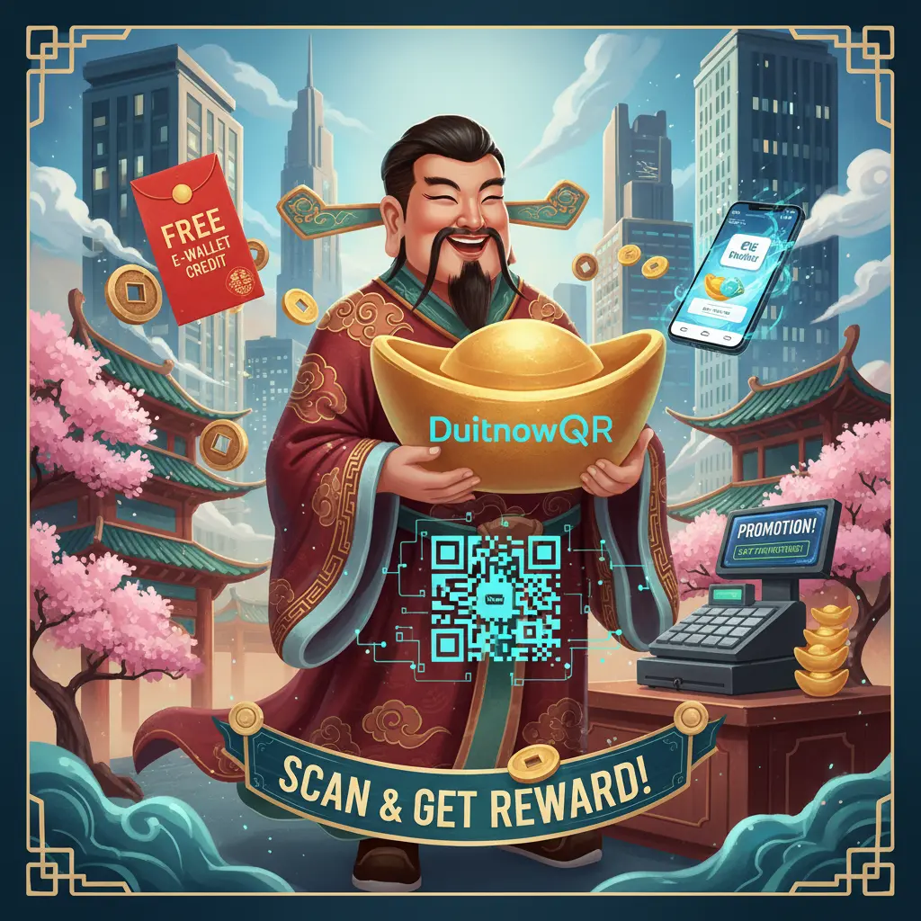 register dapat free credit e-wallet - DuitnowQR